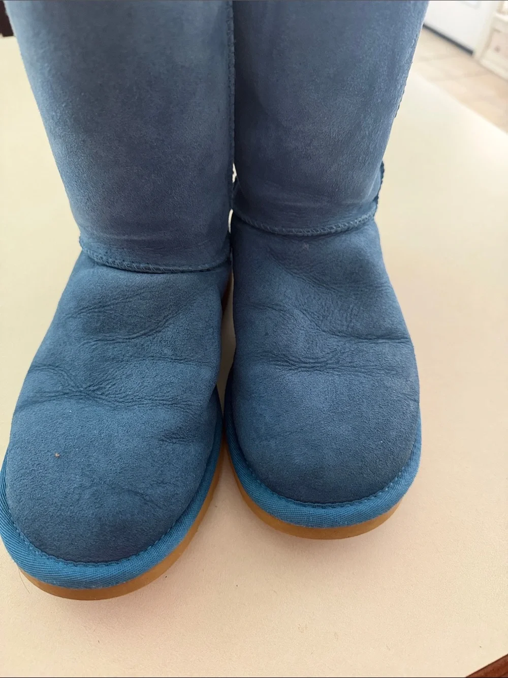 UGG Women's Mid-Calf Boot in Blue Suede